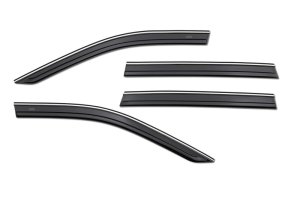 Toyota RAV4 Ventvisor - Husky Liners - Low Profile (4pc) - Smoke with Chrome Trim - `19-`24